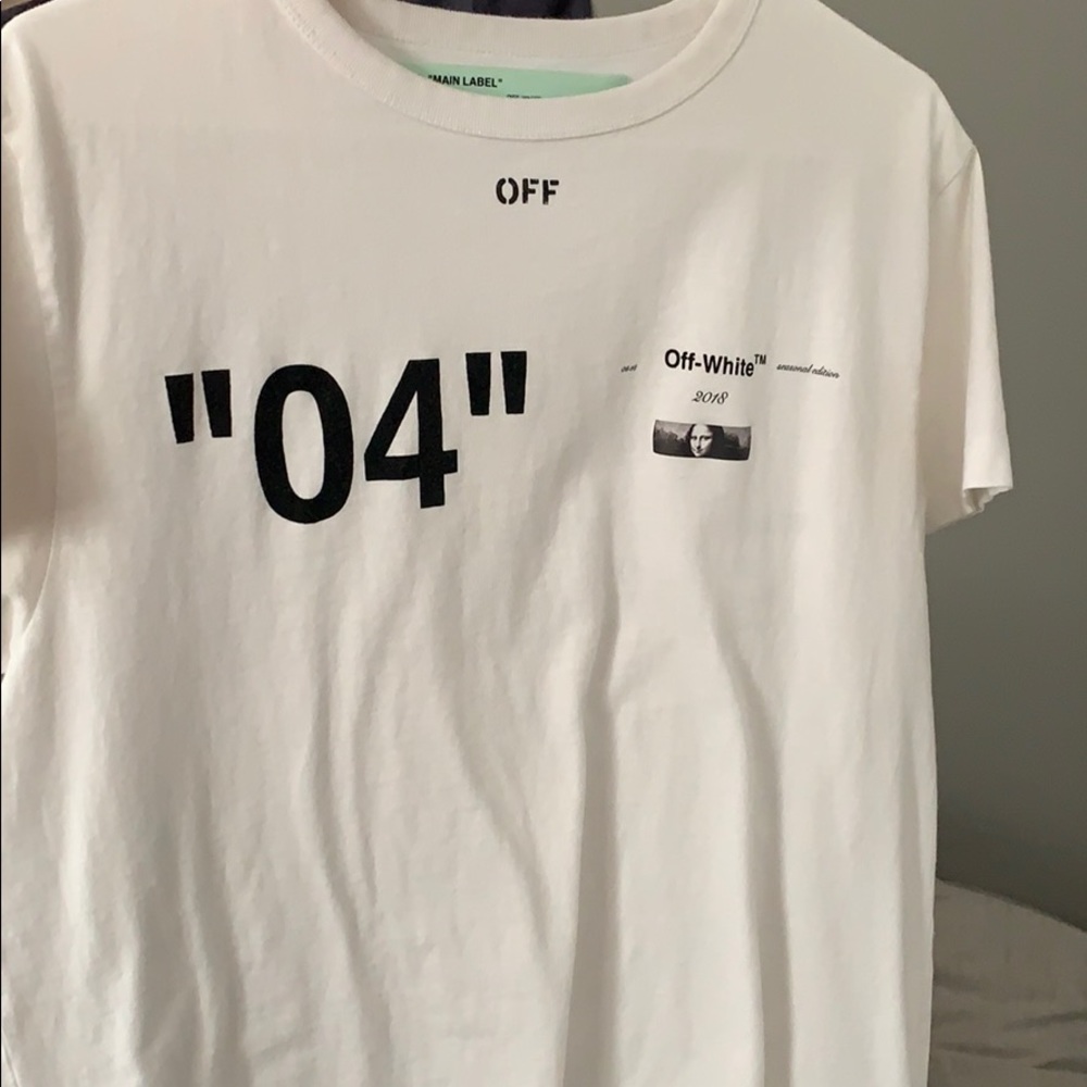 Off white Mona Lisa tee